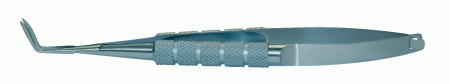 XF-429T Soft IOL Folding and Implanting Forceps Angled with lock 
