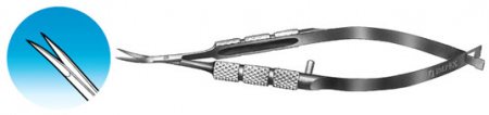 XS-616 Vannas Scissors Curved Sharp 