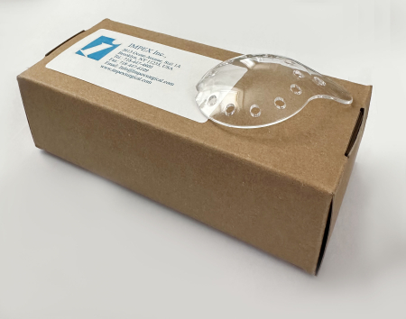 XZ-008-50 Clear, Vented Polycarbonate Eye Shields, Universal Left or Right, 50/pk