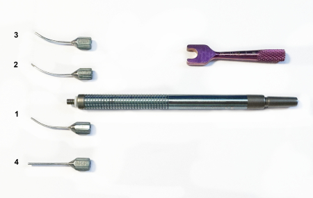 XC-1121 AT Aspirating handle titanium, blue