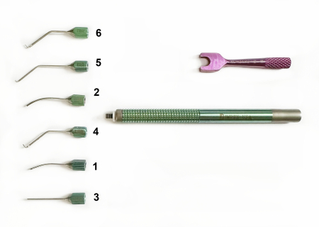 XC-1121 IT Irrigating handle titanium, green 